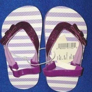 Adorable Flip Flops for Toddler Girls-Size 6/7-New